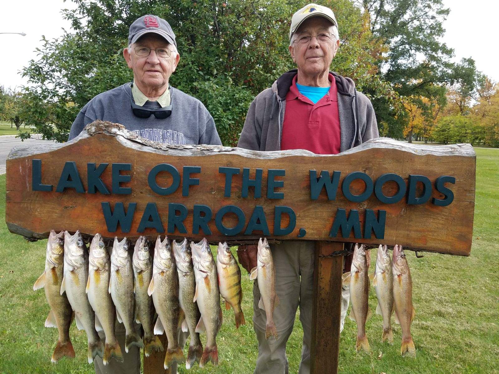 Walleye slot limit on lake of the woods map