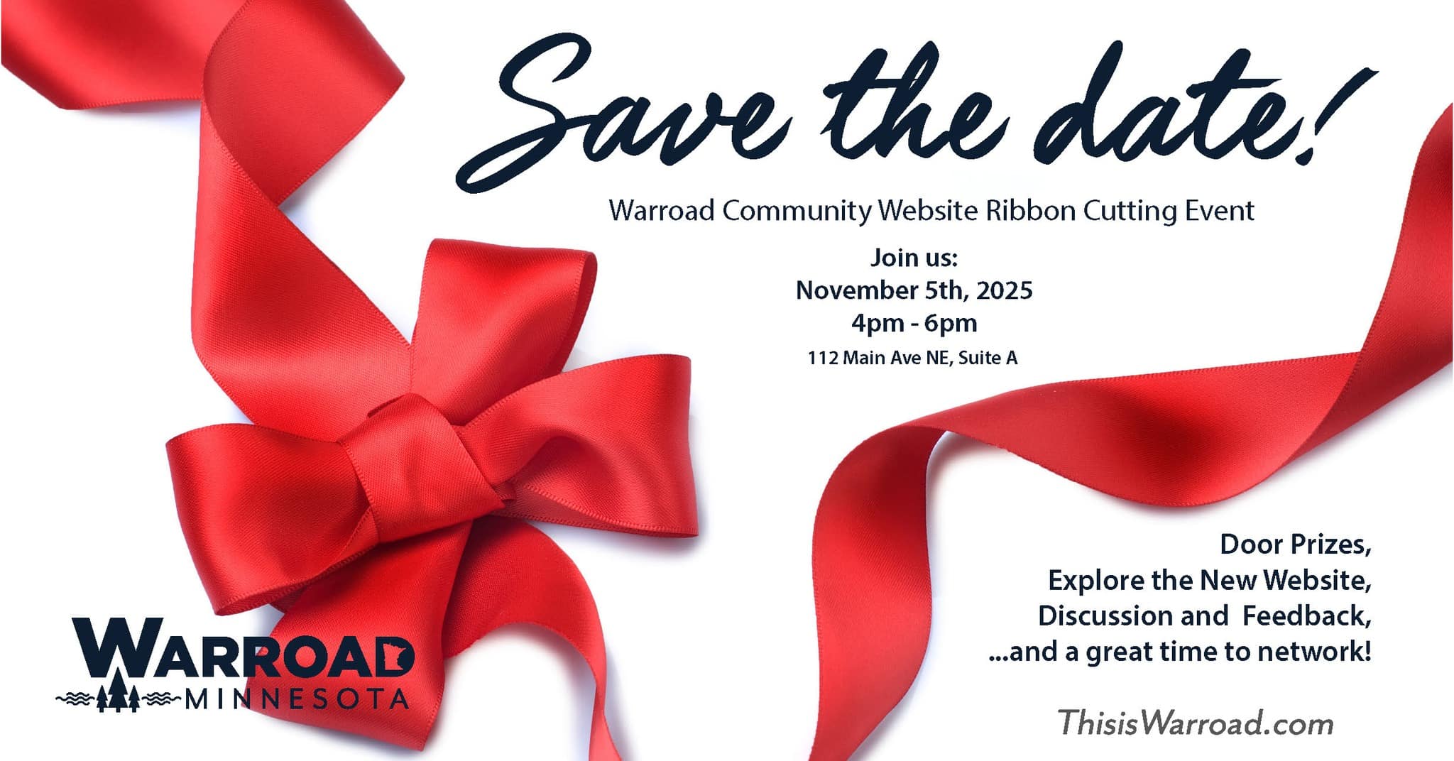 Warroad Community Website Ribbon Cutting