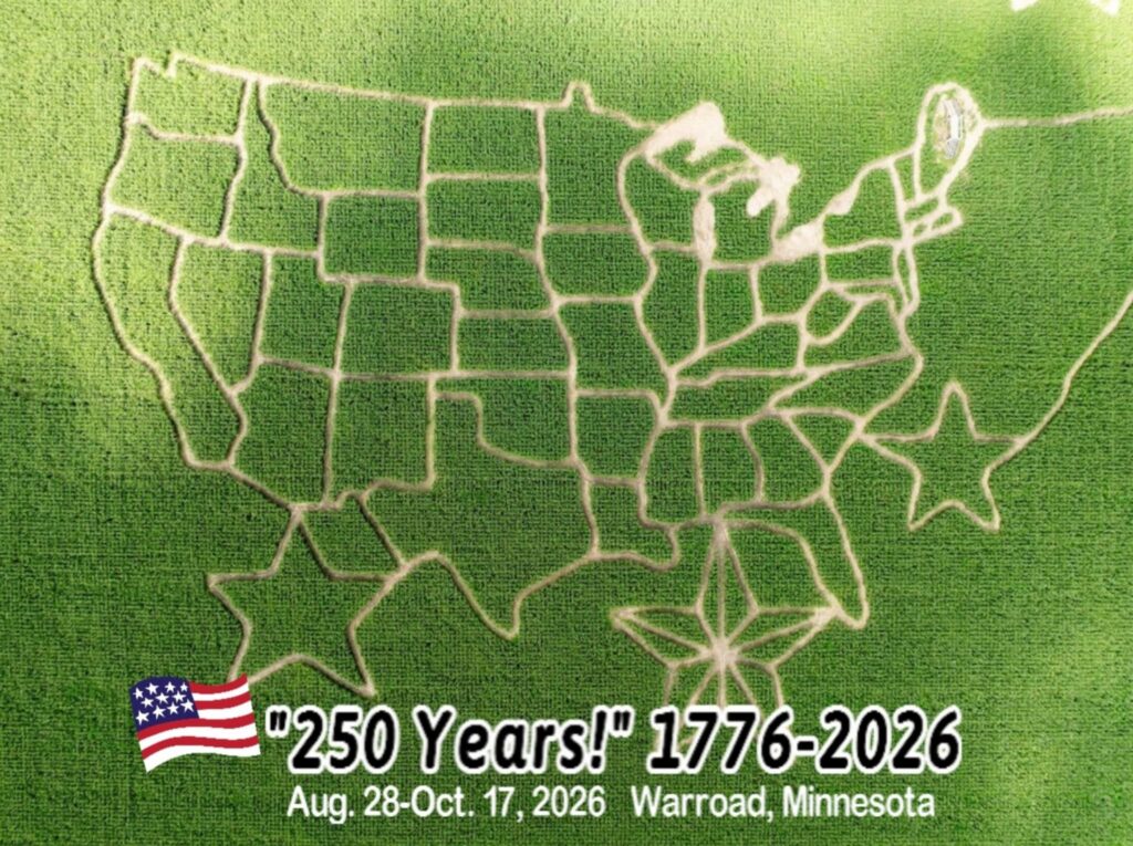 northernmost corn maze warroad, MN